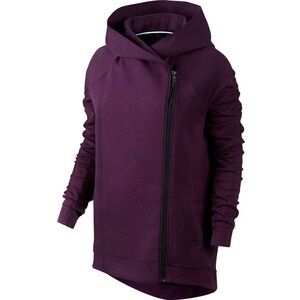 Nike Sportswear Tech Fleece Cape Women's Zip-Up Hoodie Mulberry/Black 684928-563